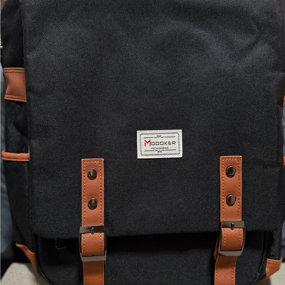 Black and Brown Men's Backpack